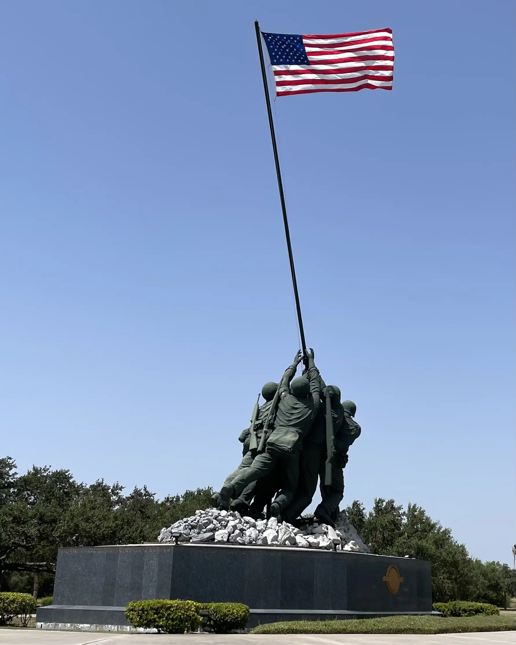 Iwo Jima memorial at the Marine Military Academy in Harlingen Texas