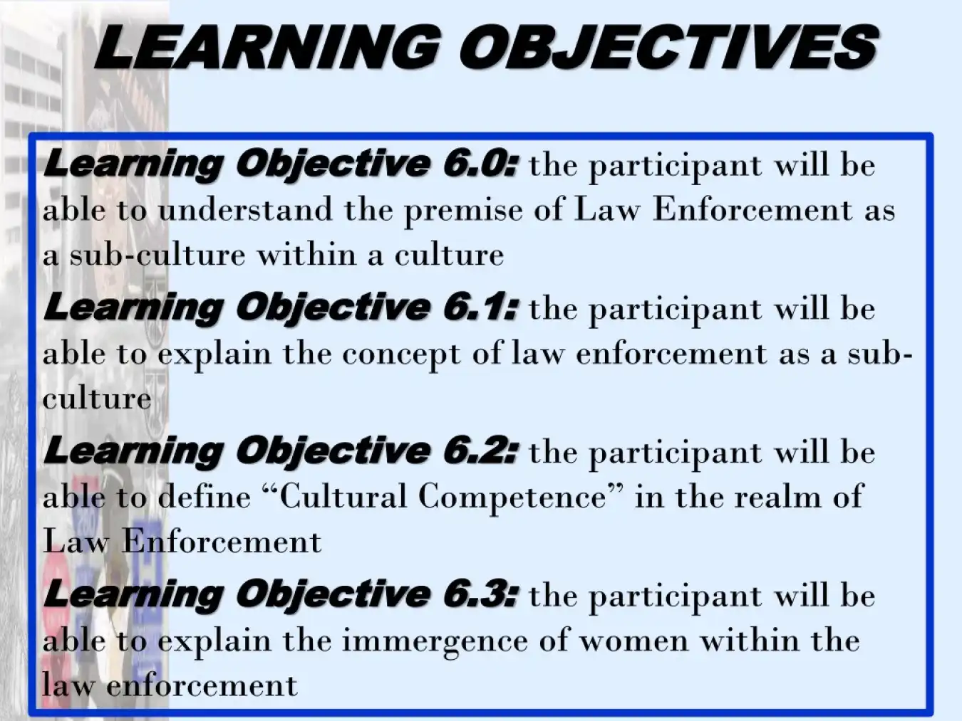 Writing Effective Learning Objectives